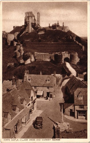 Corfe castle postcard nurse - corfe,
