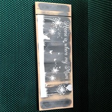 Handmade reycled Wooden Sign,Plaque,Wall Hanging, Solid Wood, Garden Mother/mum 