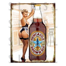 Newcastle Brown Bottle Pin Up
