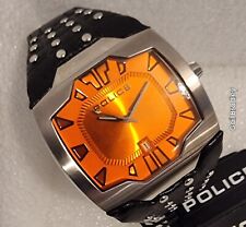 Police Beast Men's Watch Black stud detail leather strap 13634JS-17 NEW/BOXED