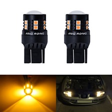 2x W21W T20 7440 LED Amber