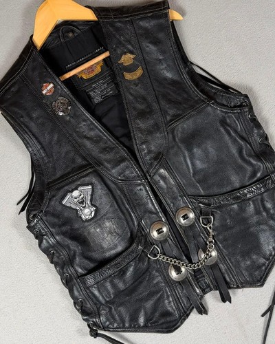 Harley davidson leather biker - harley-davidson,