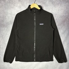 Patagonia Women's R2 Fleece Jacket Black Full Zip Size M Full Zip Thumb Holes