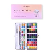 72 Colours Solid Watercolour