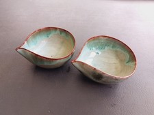 Vintage Woburn Pottery Bowl Green glaze woburn studio pottery bowls sauce dish