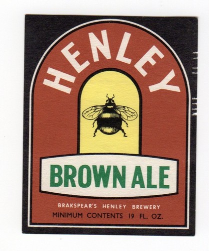 Beer label brakespear son - label:, &