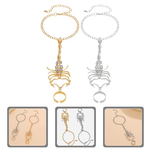 Women scorpion ring bracelet - women,