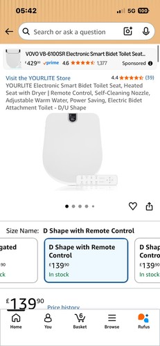 Electronic smart bidet toilet - electronic,