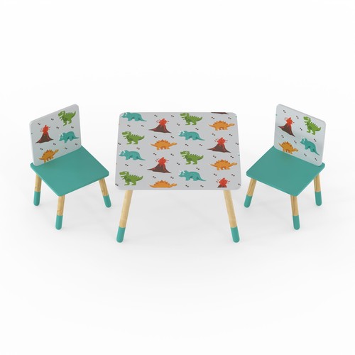 Child dinosaur themed table - child's,