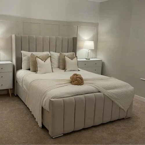 Ottoman winged panel bed - winged,