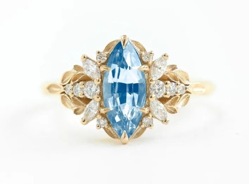 18k gold womens stunning - ep, cz