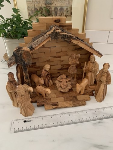 Vintage olive wood piece - wood,