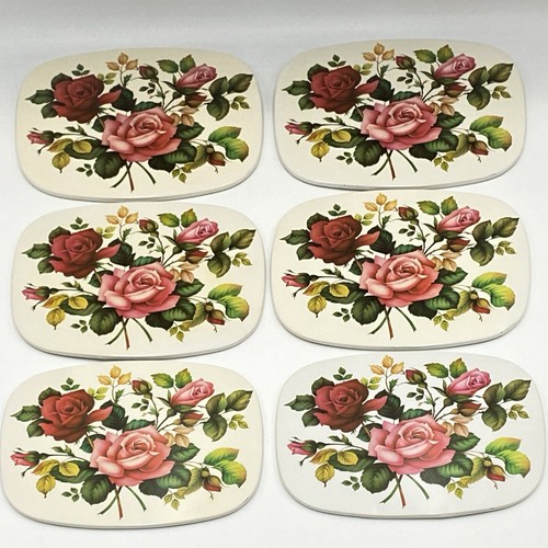 Large coaster mats roses - large,