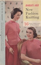 VINTAGE WOMAN'S OWN LADIES SWEATERS & MORE KNITTING PATTERN BOOKLET SEE PICTURES