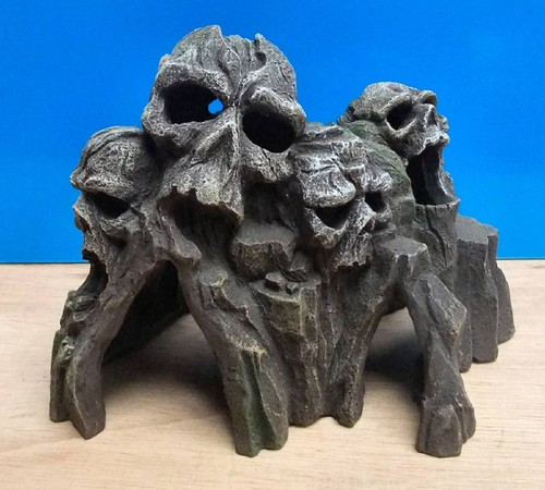 Aquarium ornament skull - aquarium,