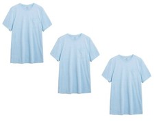 M&S Mens Pure Cotton 1, 3, 5 Pack Textured T-Shirt Top Summer ~ M L XL XXL XXXL