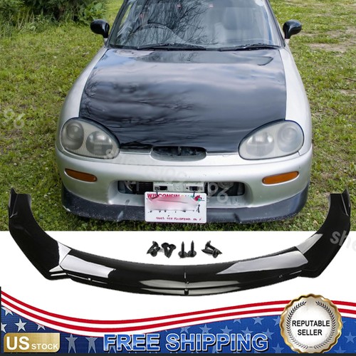 Glossy black front bumper - front,