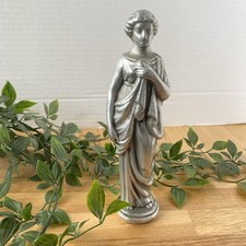 Vintage Roman Lady Goddess approx 18.5cm Tall Cast Pewter