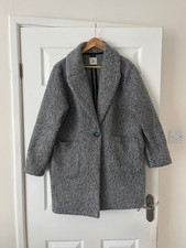 TU ladies grey wool style coat