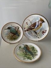 Vintage Fine China Collectors Plates - Decorative Bird Hammersley Plates