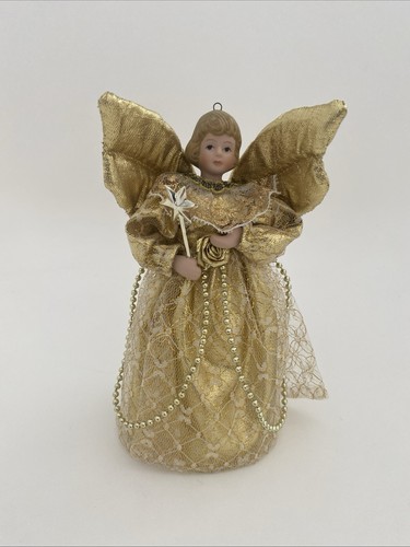 Vintage christmas gold satin - vintage,