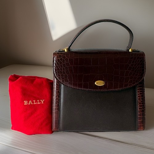 Authentic bally hand bag brown - bag,
