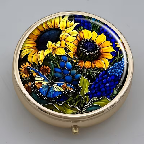 Floral themed round - round,