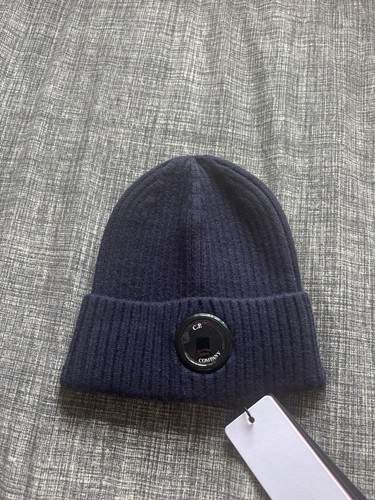 Dark blue beanie hat one - c.p,