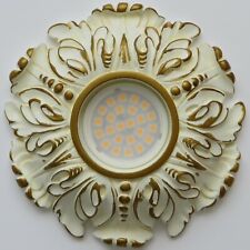 RECESSED LED GU10 MR16 DOWNLIGHT SPOTLIGHT SURROUND PLASTER CEILING ROSE HOLDER