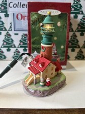 Lighthouse Greetings 5 Magic Light Christmas Hallmark Keepsake Ornament NIB
