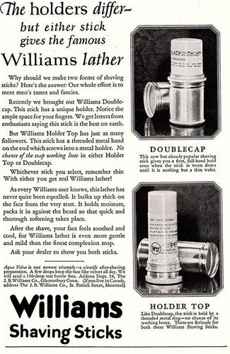 1925 williams shaving sticks - williams,