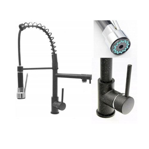 Kitchen black granite tap - kitchen,