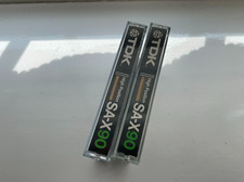 Lots of TWO TDK SA-X 90 min Chrome Position Type II Audio Cassette Tape