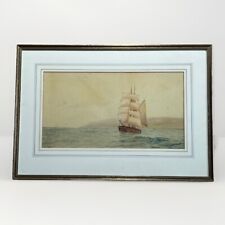 Original Watercolour-Sailing Ship/Clipper/Boat-Coastal/Seascape Signed R A Lowe