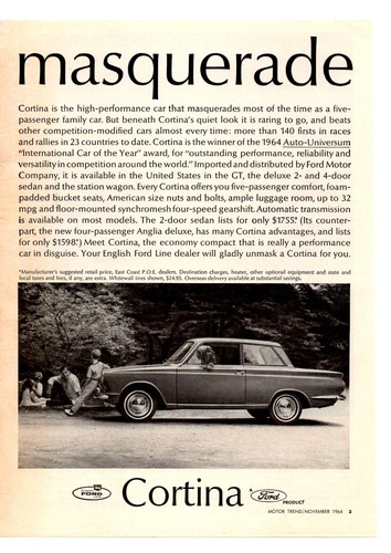1965 ford cortina - gt, nice