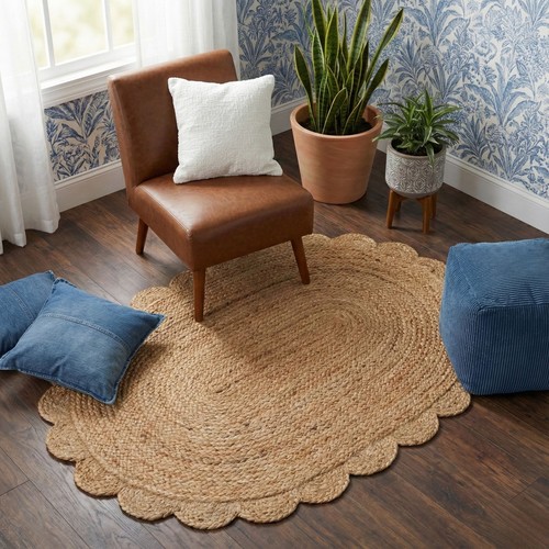 Jute rug natural - rug,