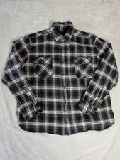 Jachs New York Flannel Shirt Mens Size XXL Black Check Long Sleeve Lumberjack