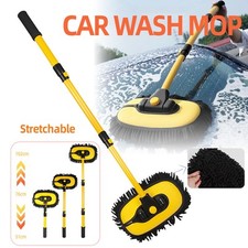 MICROFIBRE WASH BRUSH CLEANING MOP EXTENDABLE CAR CARAVAN MOTORHOME LORRY TRUCK