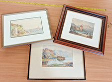 3 Framed Watercolours Signed