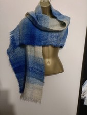 Vintage 100% Mohair Scarf Made In Scotland 68” X 17” In Excellent Condition