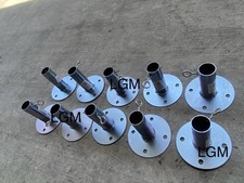 10 pc. Galvanized Steel Canopy Foot Pads for 1-3/8 Pipe Frame