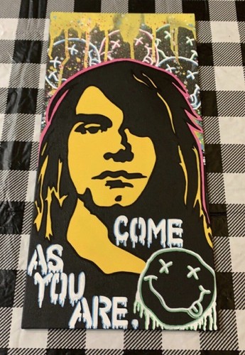 Hand painted kurt cobain - painted,