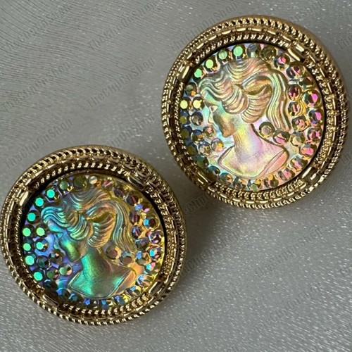 Clips studs 2cm retro cameo - 2cm,