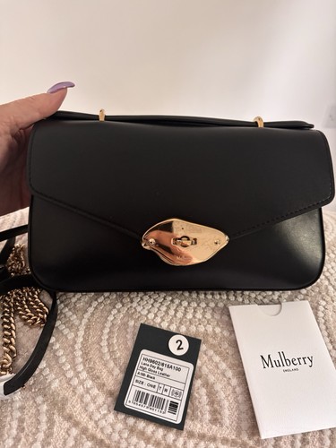 Mulberry lana black leather - black,