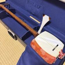 Futozao Shamisen Japanese Traditional Musical Instrument with Hard Case