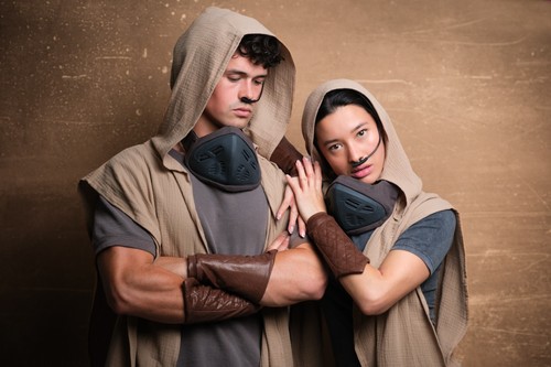 Desert sand dune cloak costume - sand,