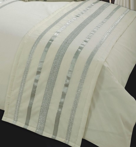 Cream off white silver ribbon - cream,