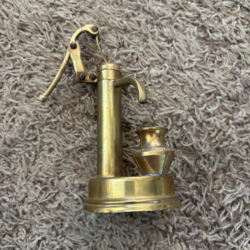 Vintage brass hand well - brass,