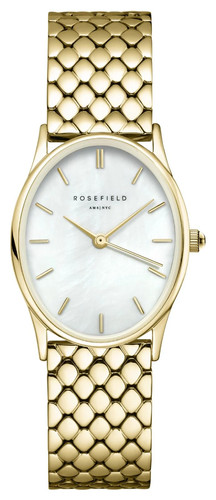 Rosefield oval white - oval, (24mm)