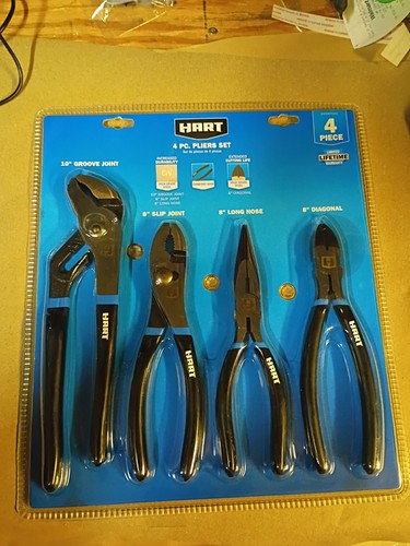 Hart 4pc pliers - 4pc, set
